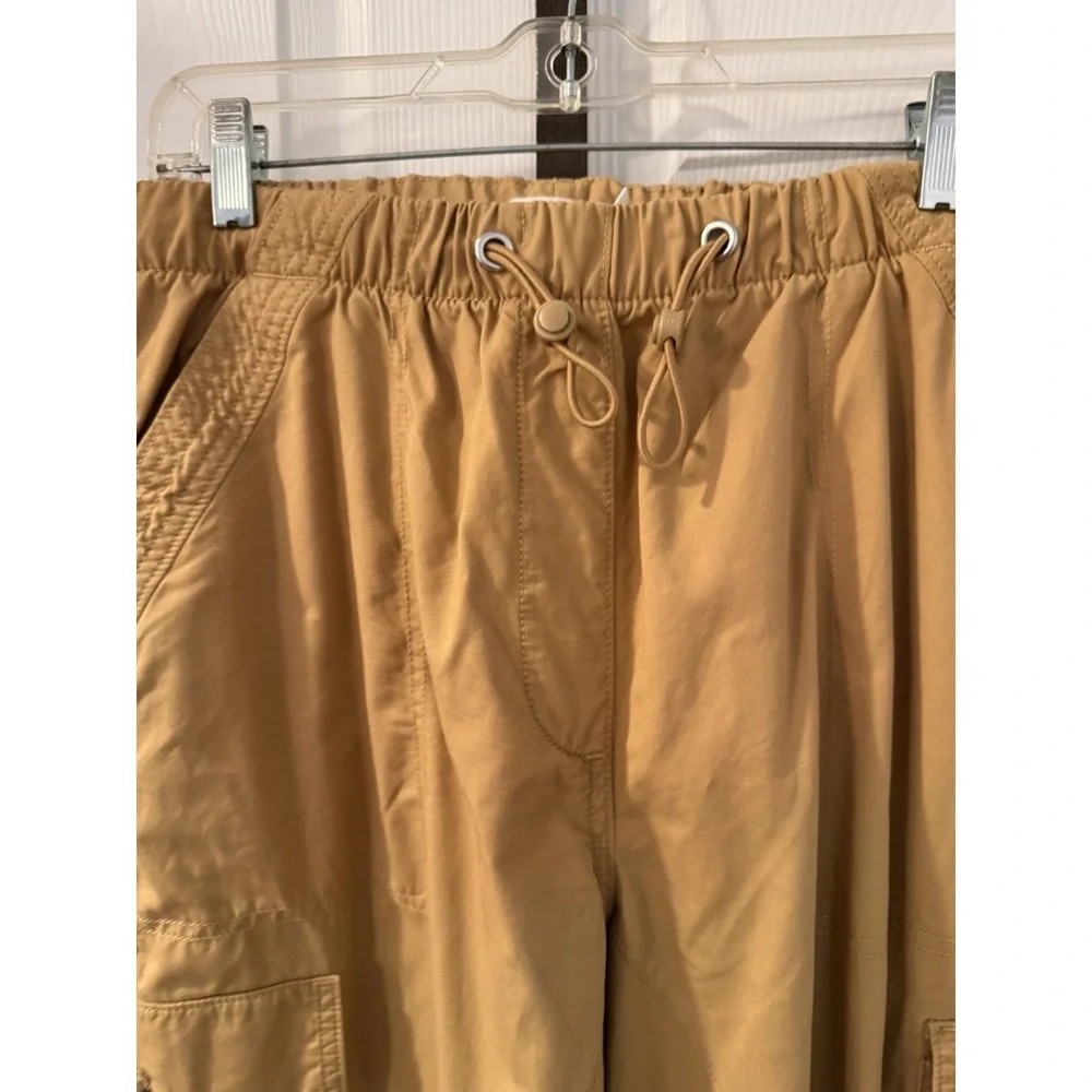 Anthropology Avec‎ Les Filles Cargo Jogger Pants Size L Mustard Golden Yellow